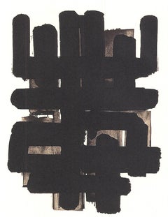 Soulages "Ohne Titel - Untitled- Sans Titre (1955)" 2015- Lithographie