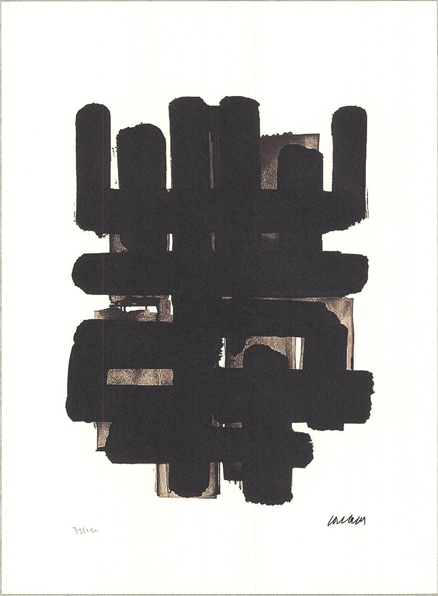 Soulages „Ohne Titel (1955)“ 2015- Lithographie