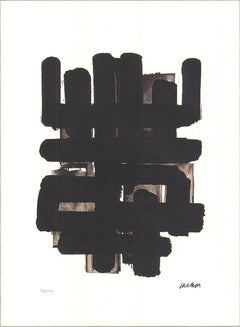 Soulages 'Ohne Titel (1955)' 2015- Litografia