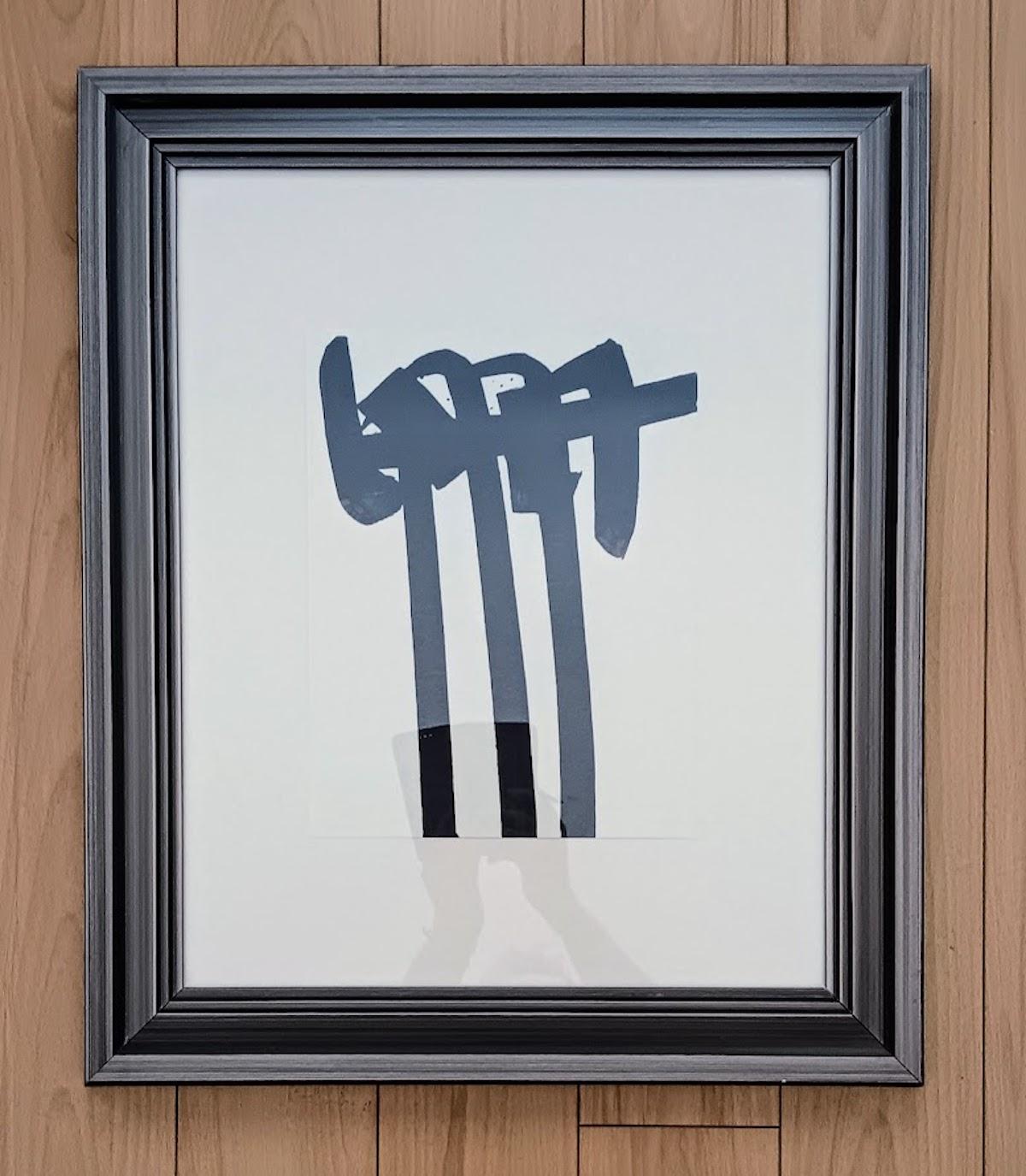 What paint does Pierre Soulages use?