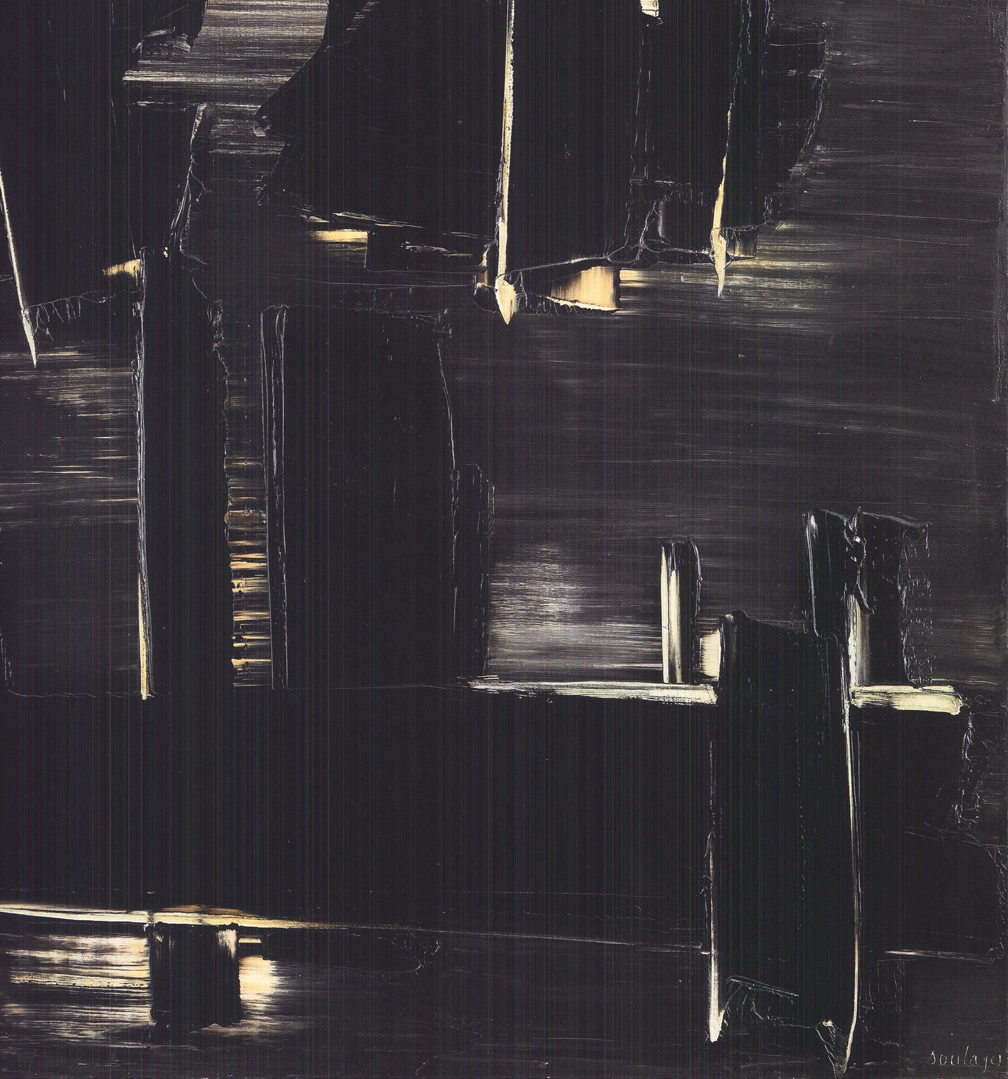 Pierre Soulages 'Painting August, 1958' 2022- Offset Lithograph For Sale 3