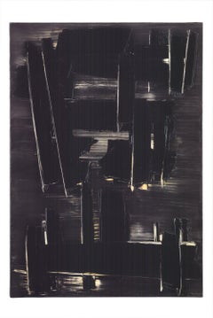 Pierre Soulages „Malerei August, 1958“ 2022- Offset-Lithographie