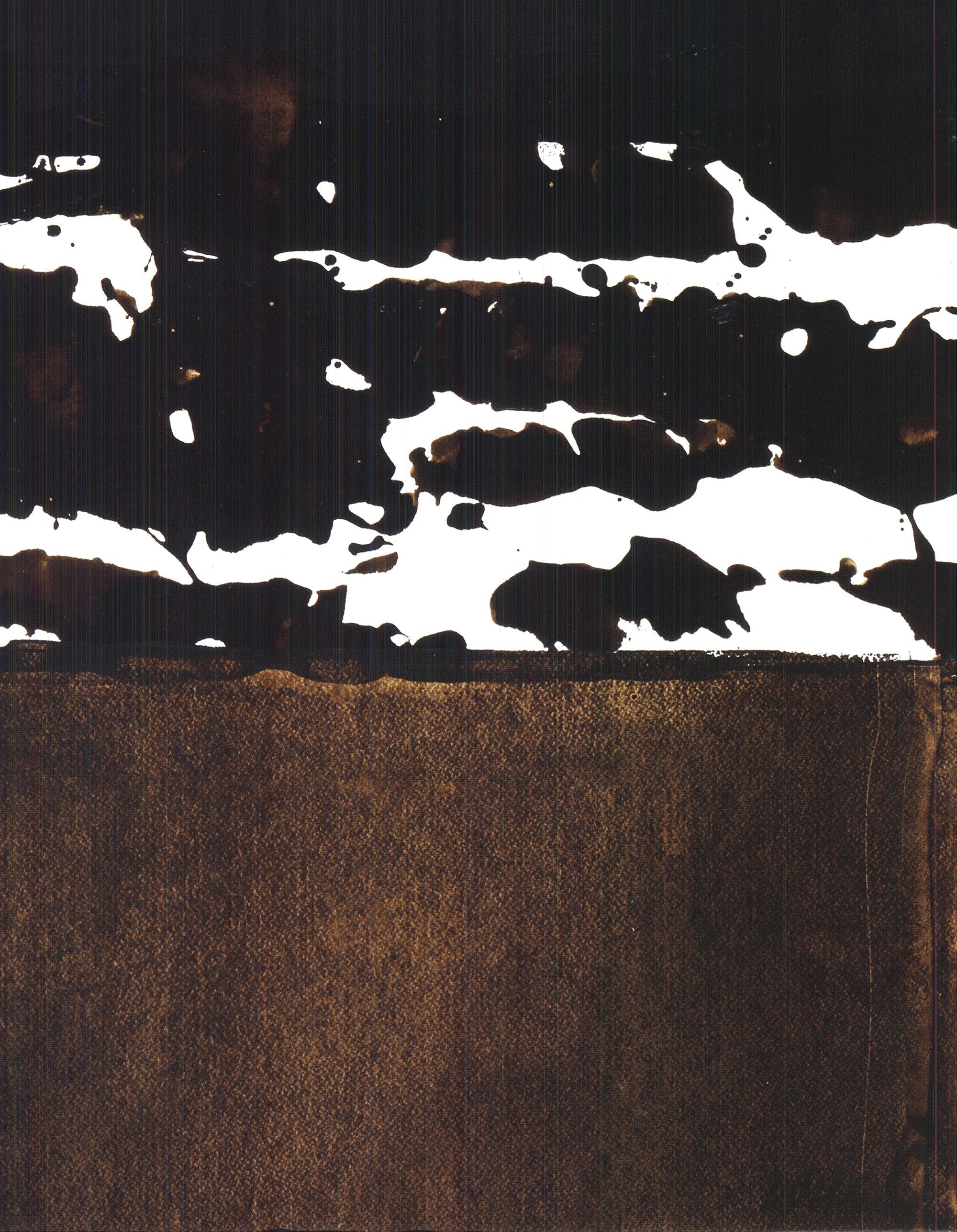 Soulages 'Walnut Husk on Paper' 2007 Vintage For Sale 1