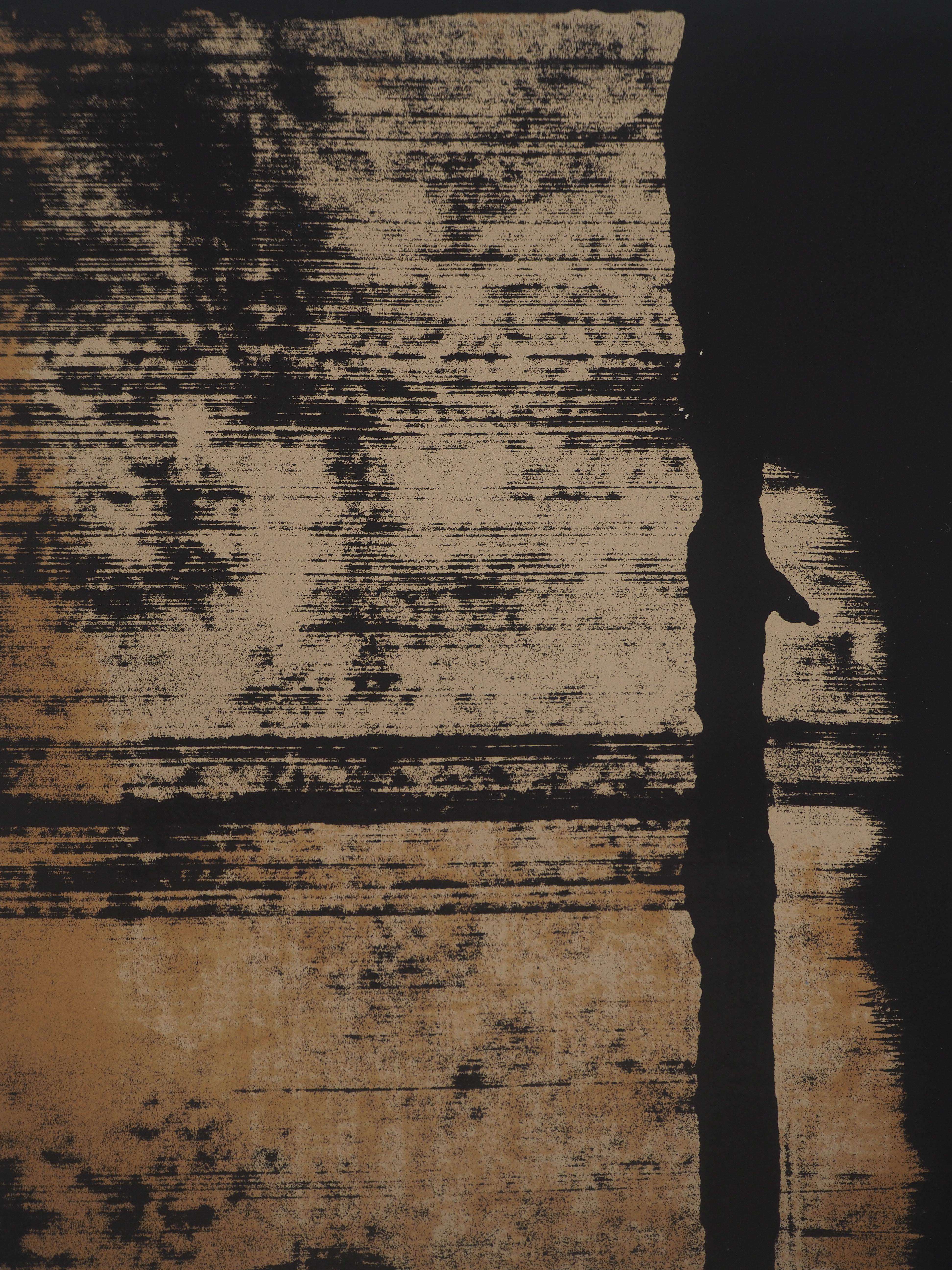 Pierre SOULAGES (1919-2022)
Serigraphie n°11, 1979

Original-Serigrafie
Mit Bleistift signiert
Nummerierte 27/75 Exemplare
Auf Arches Vellum 52 x 37 cm (ca. 21 x 15 Zoll)

REFERENZ: Werkverzeichnis der Originaldrucke von Pierre Soulages, BNF