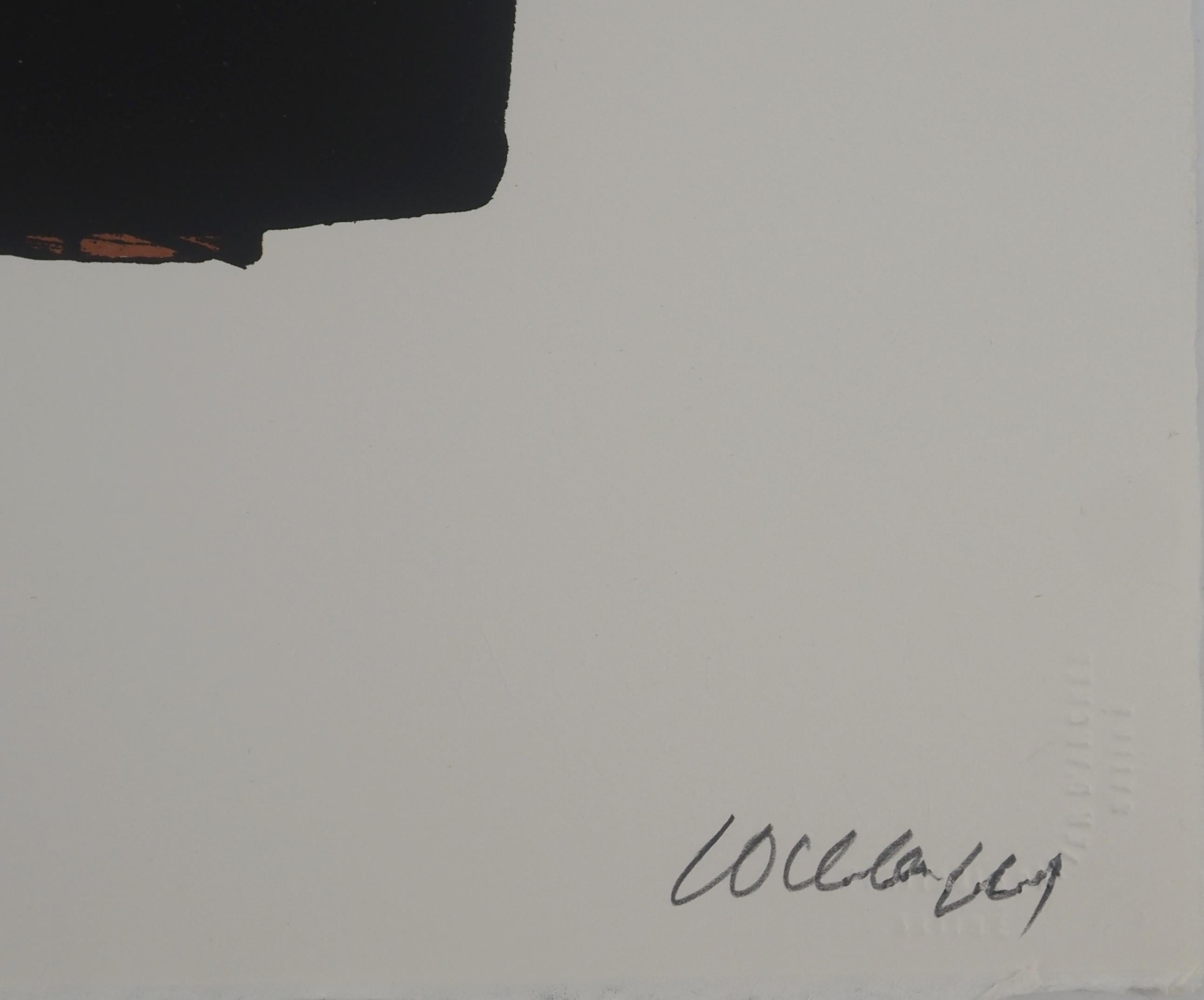 Sérigraphie no. 12 - Original Screenprint, Handsigned & / 75 (BNF #104) - Print by Pierre Soulages