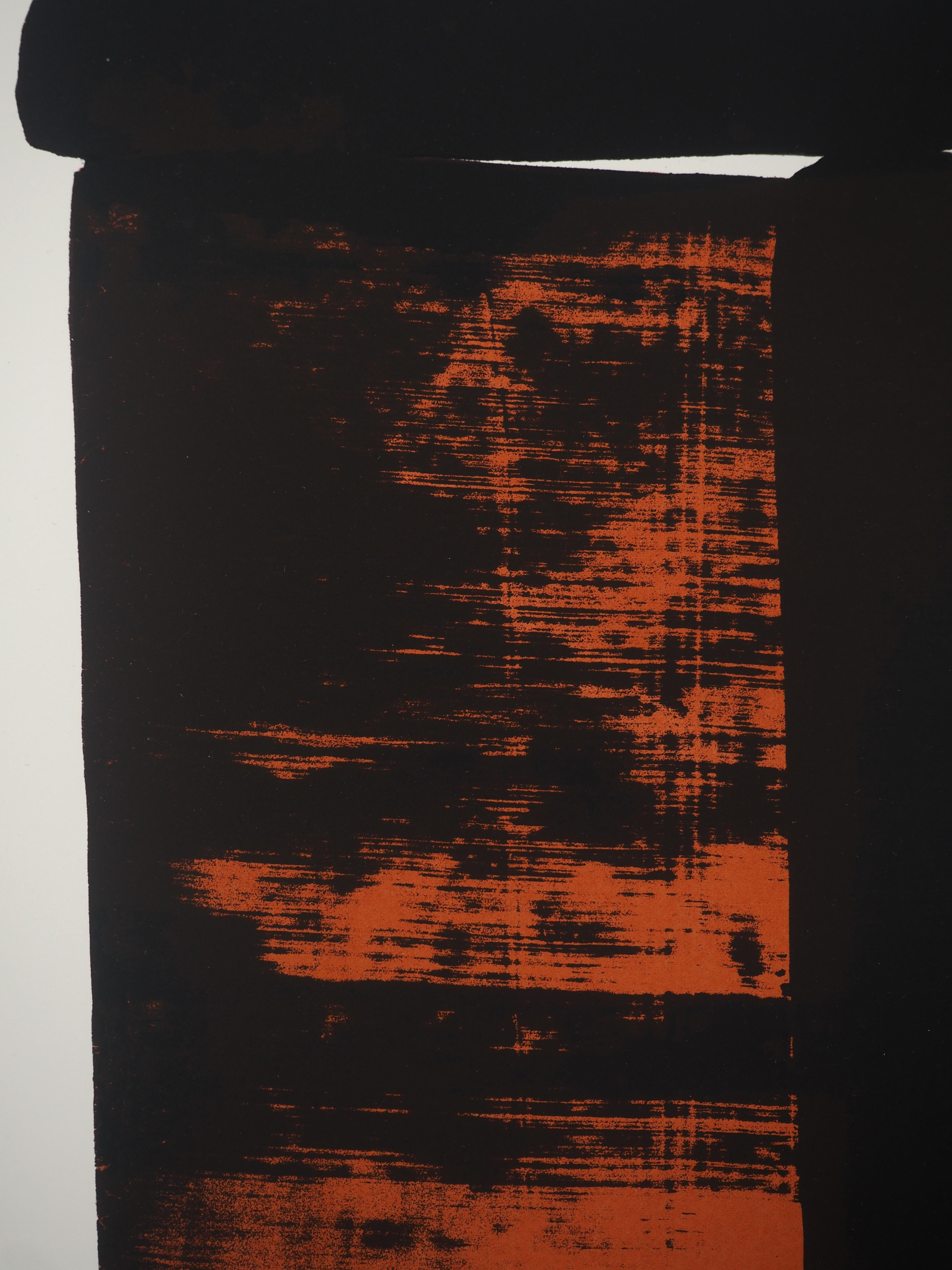 Pierre SOULAGES (1919-2022)
Serigraph n°12, 1979

Original serigraph
Signed in pencil
Numbered 27/75 copies
On Arches vellum 52 x 37 cm (c. 21 x 15 in)

REFERENCE: Catalogue raisonné of the original prints of Pierre Soulages, BNF #104

INFORMATION: