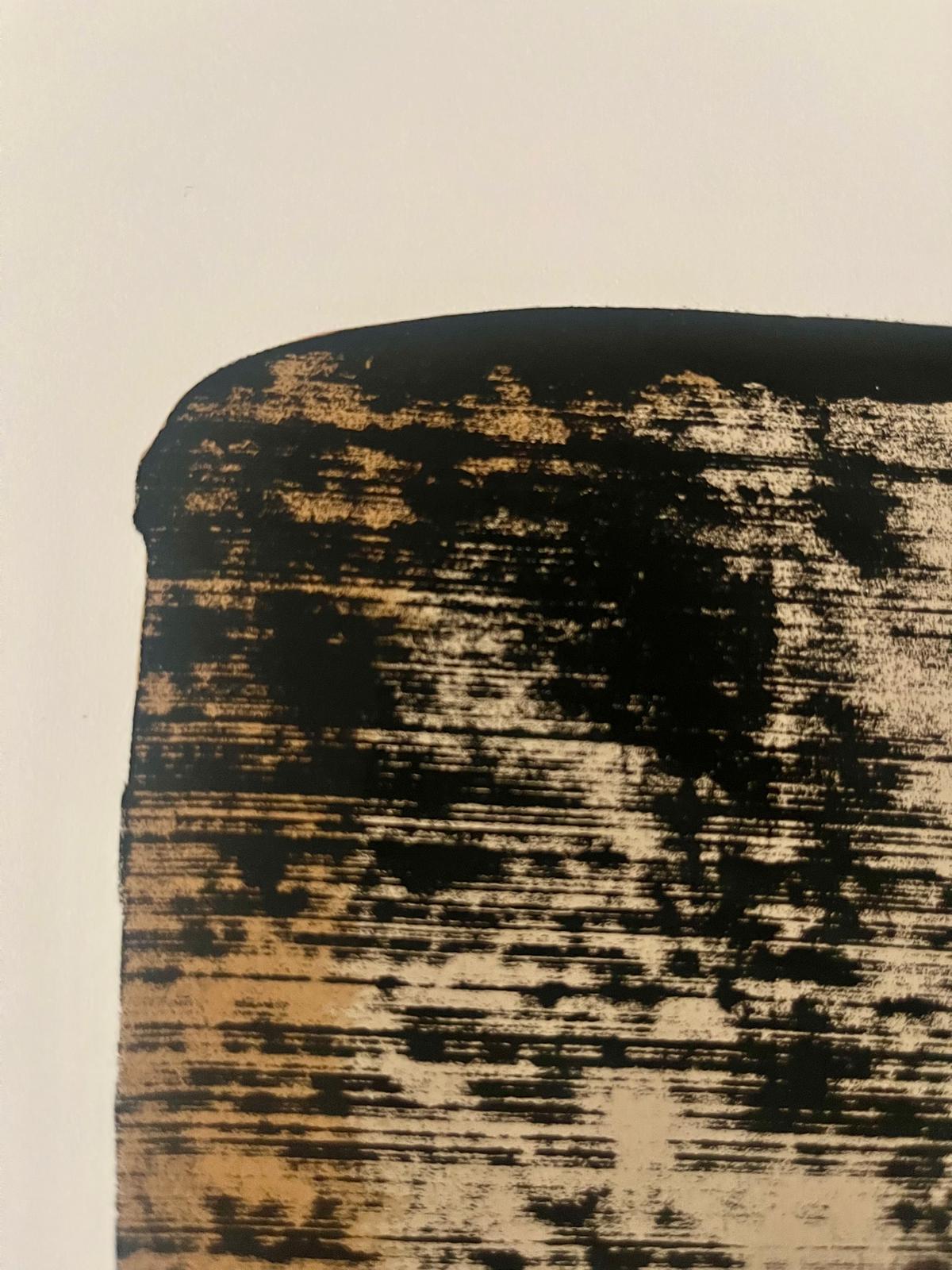 Sérigraphie n° 11 - Beige Abstract Print par Pierre Soulages