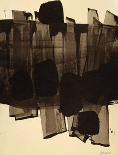 Soulages, Komposition Nr. 9, Pierre Soulages: Peintres d'aujourd'hui (nach)