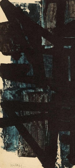 Pierre Soulages, Plate No. 6, from Painters of Today, 1962 (after)