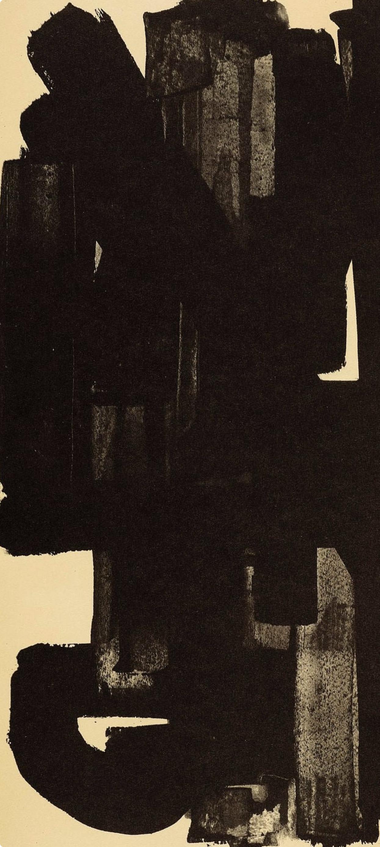 Soulages, Composition, Pierre Soulages, Peintres d'aujourd'hui (after) For Sale 1