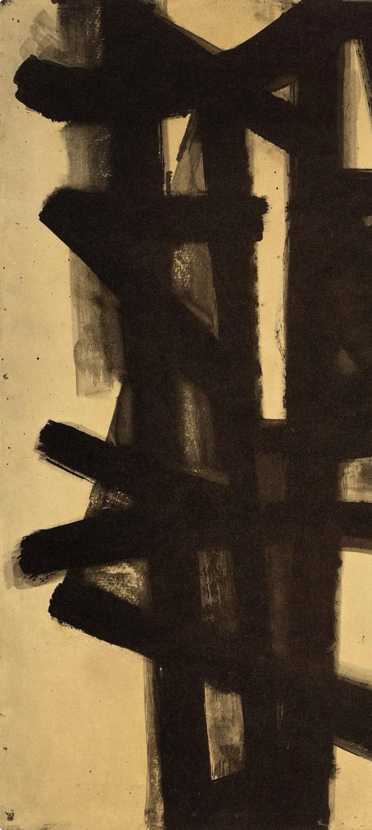 Soulages, Composition, Pierre Soulages, Peintres d'aujourd'hui (after) For Sale 1