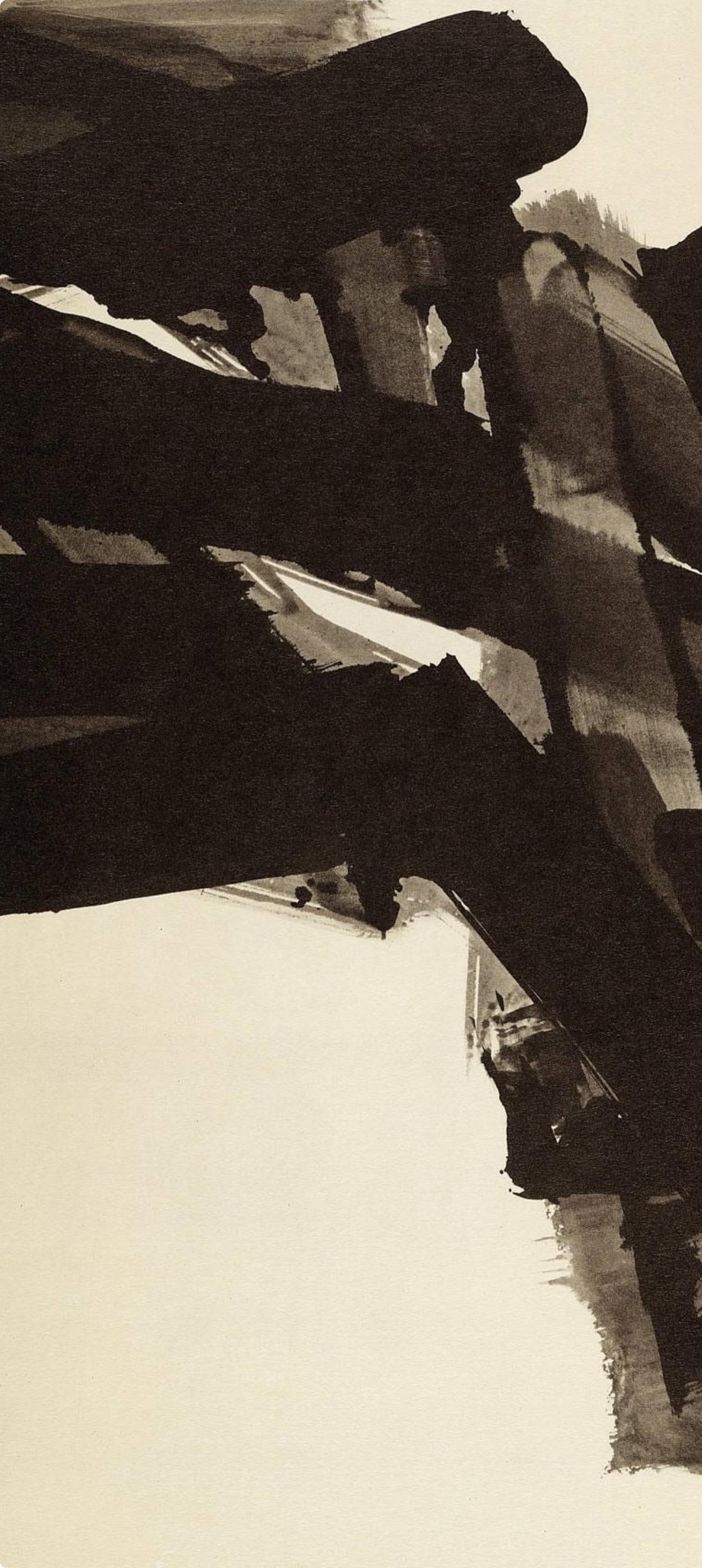 Soulages, Composition, Pierre Soulages, Peintres d'aujourd'hui (after) For Sale 1