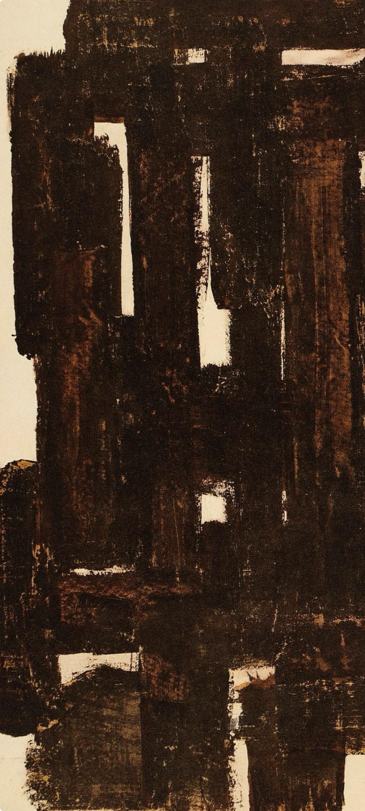 Soulages, Composition, Pierre Soulages, Peintres d'aujourd'hui (after) For Sale 1
