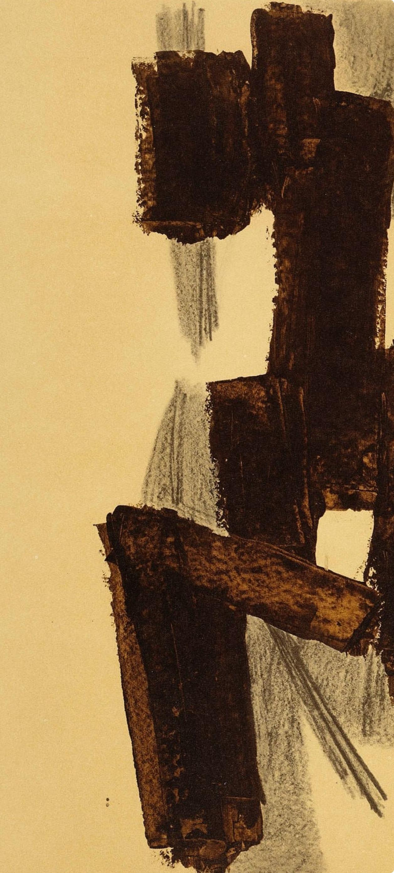Soulages, Composition, Pierre Soulages, Peintres d'aujourd'hui (after) For Sale 2