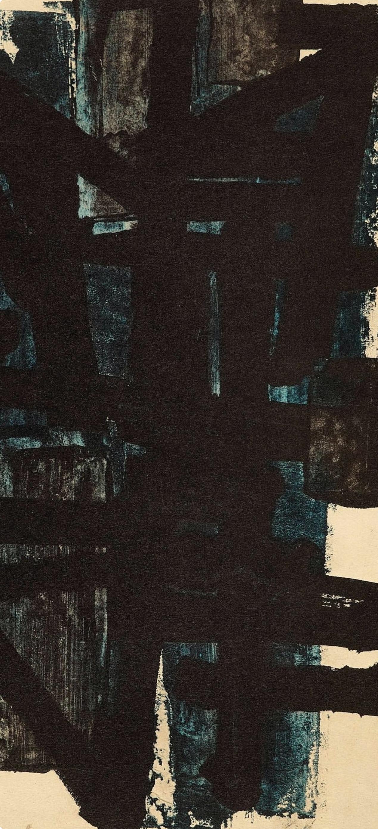 Soulages, Composition, Pierre Soulages, Peintres d'aujourd'hui (after) For Sale 2