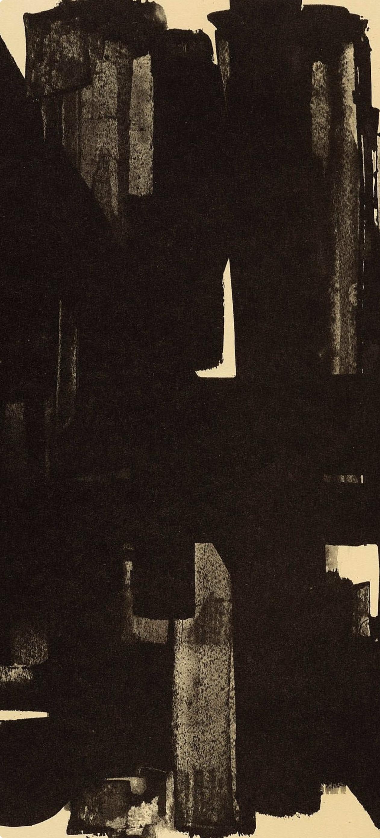 Soulages, Composition, Pierre Soulages, Peintres d'aujourd'hui (after) For Sale 2