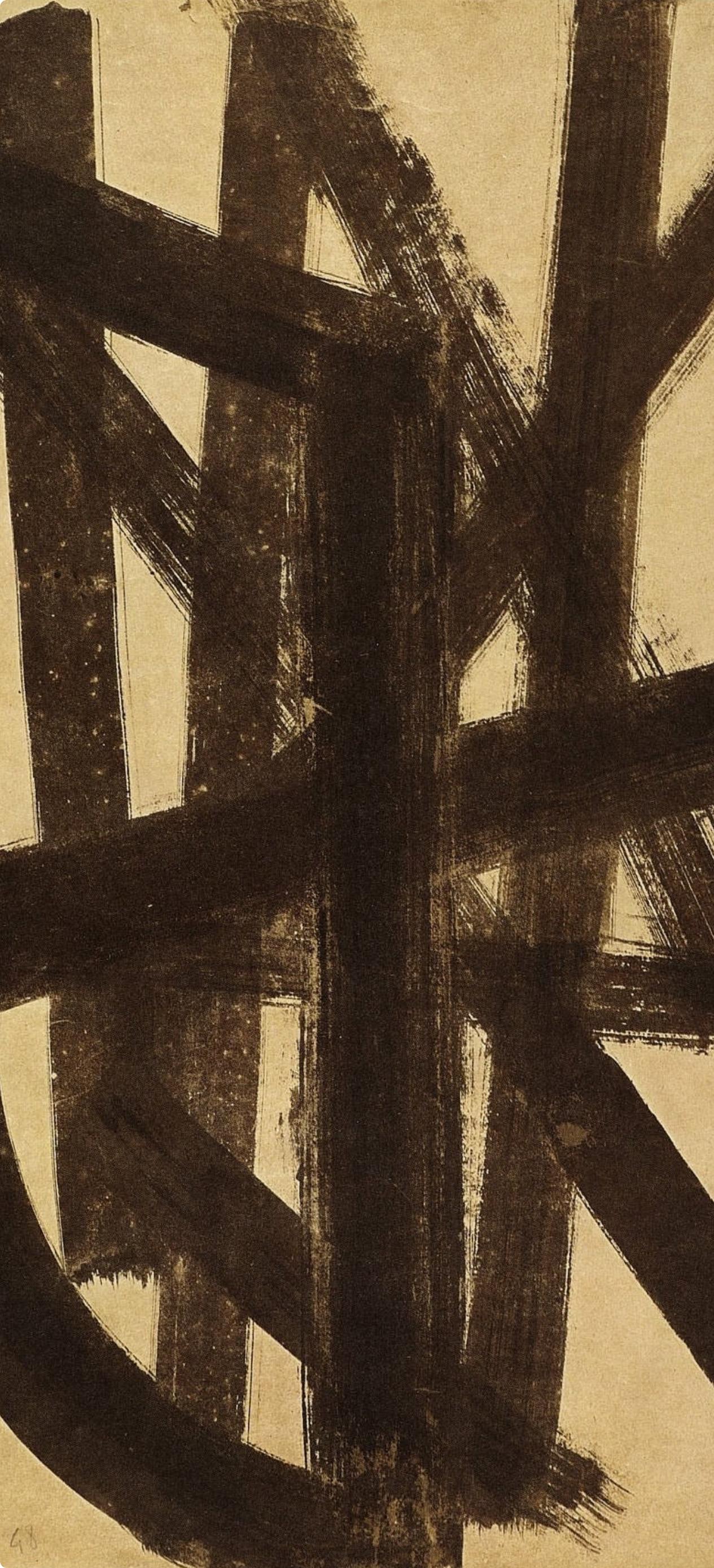 Soulages, Composition, Pierre Soulages, Peintres d'aujourd'hui (after) For Sale 2