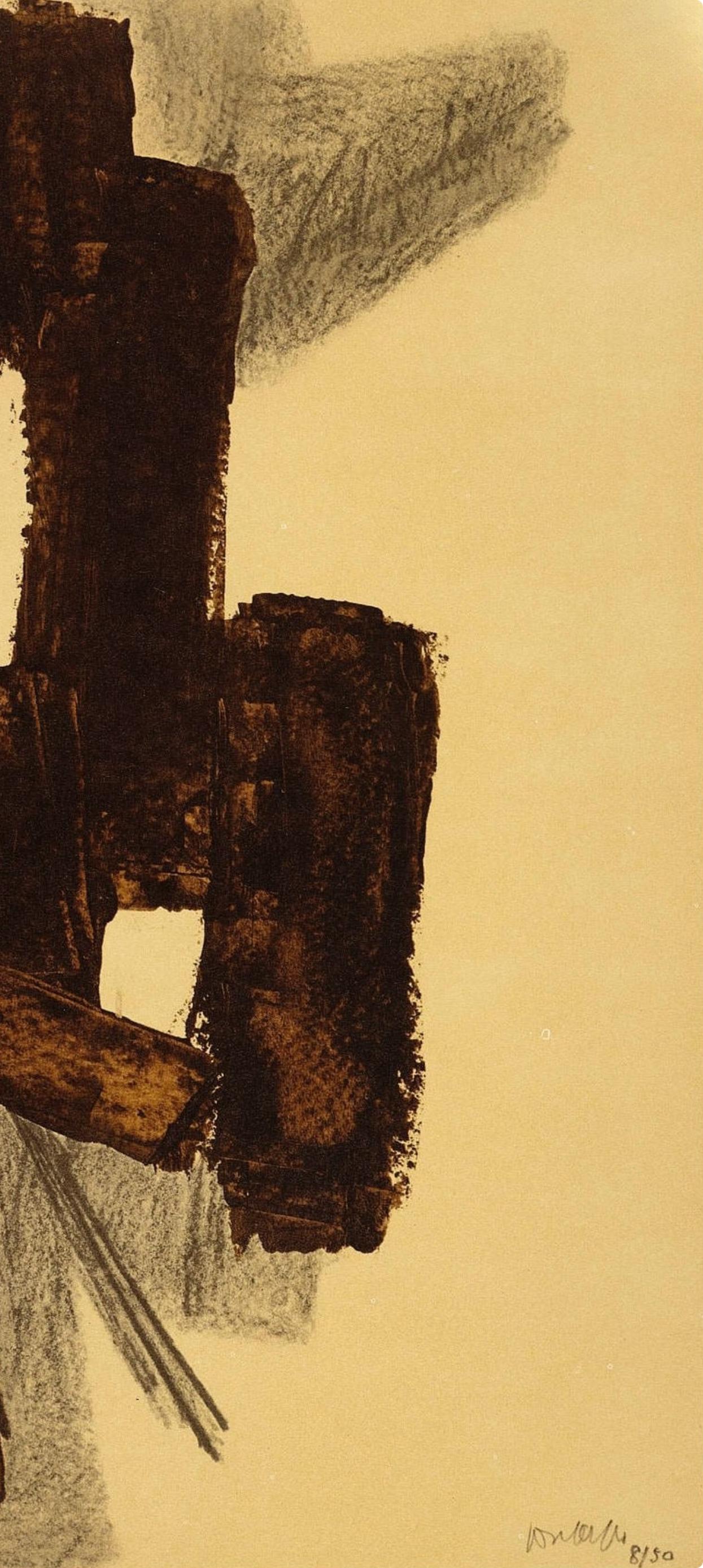 Soulages, Composition, Pierre Soulages, Peintres d'aujourd'hui (after) For Sale 3