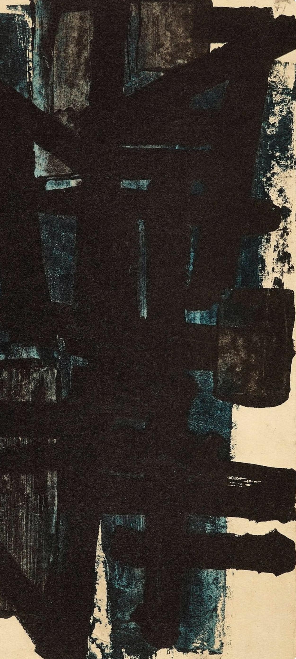 Soulages, Composition, Pierre Soulages, Peintres d'aujourd'hui (after) For Sale 3