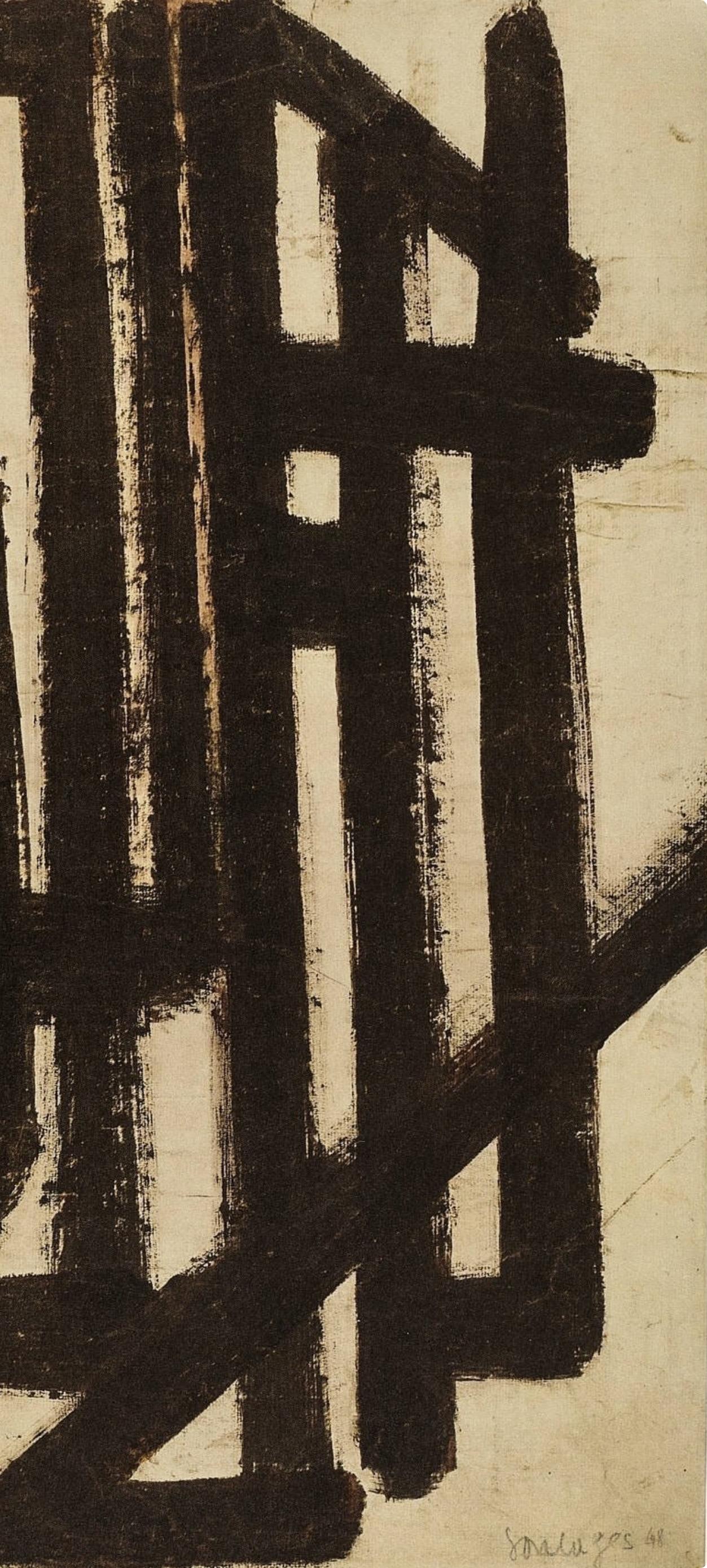 Soulages, Composition, Pierre Soulages, Peintres d'aujourd'hui (after) For Sale 3