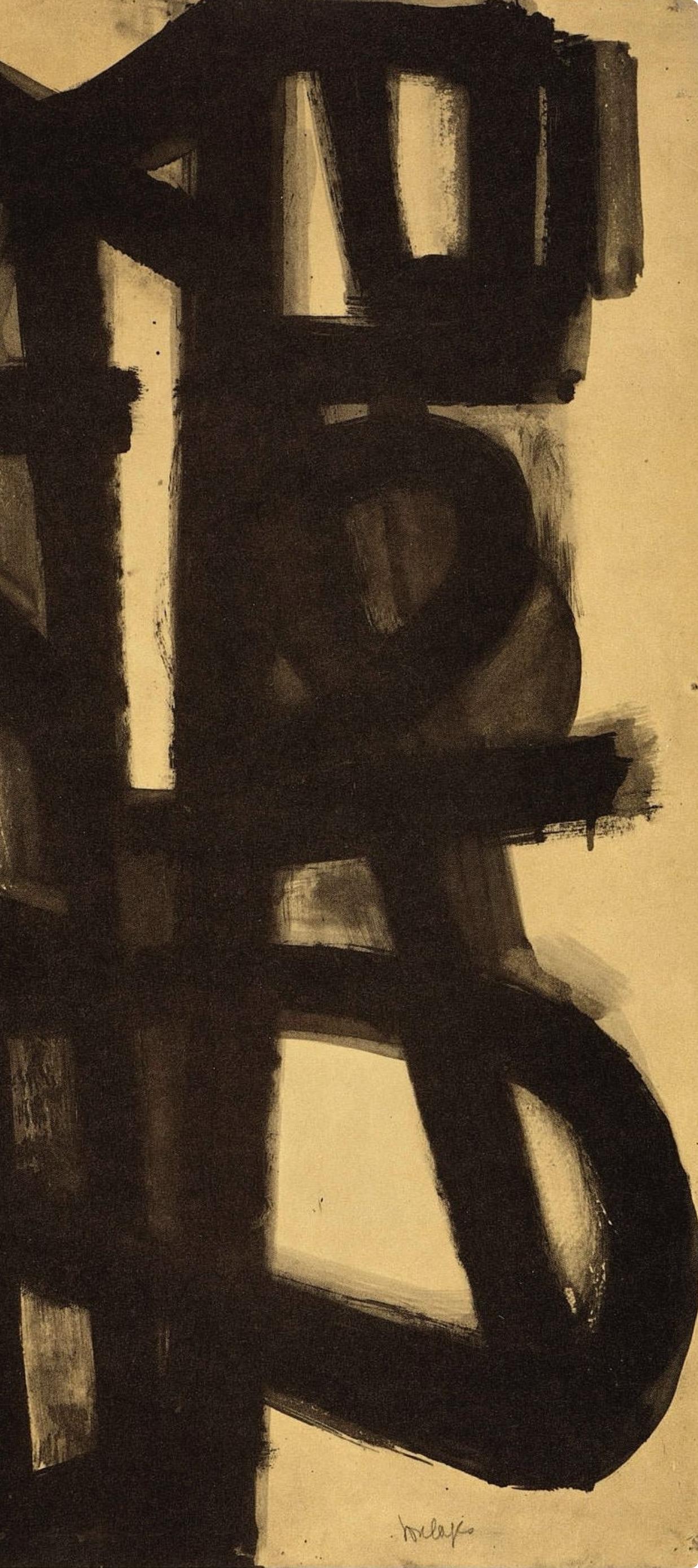 Soulages, Composition, Pierre Soulages, Peintres d'aujourd'hui (after) For Sale 3