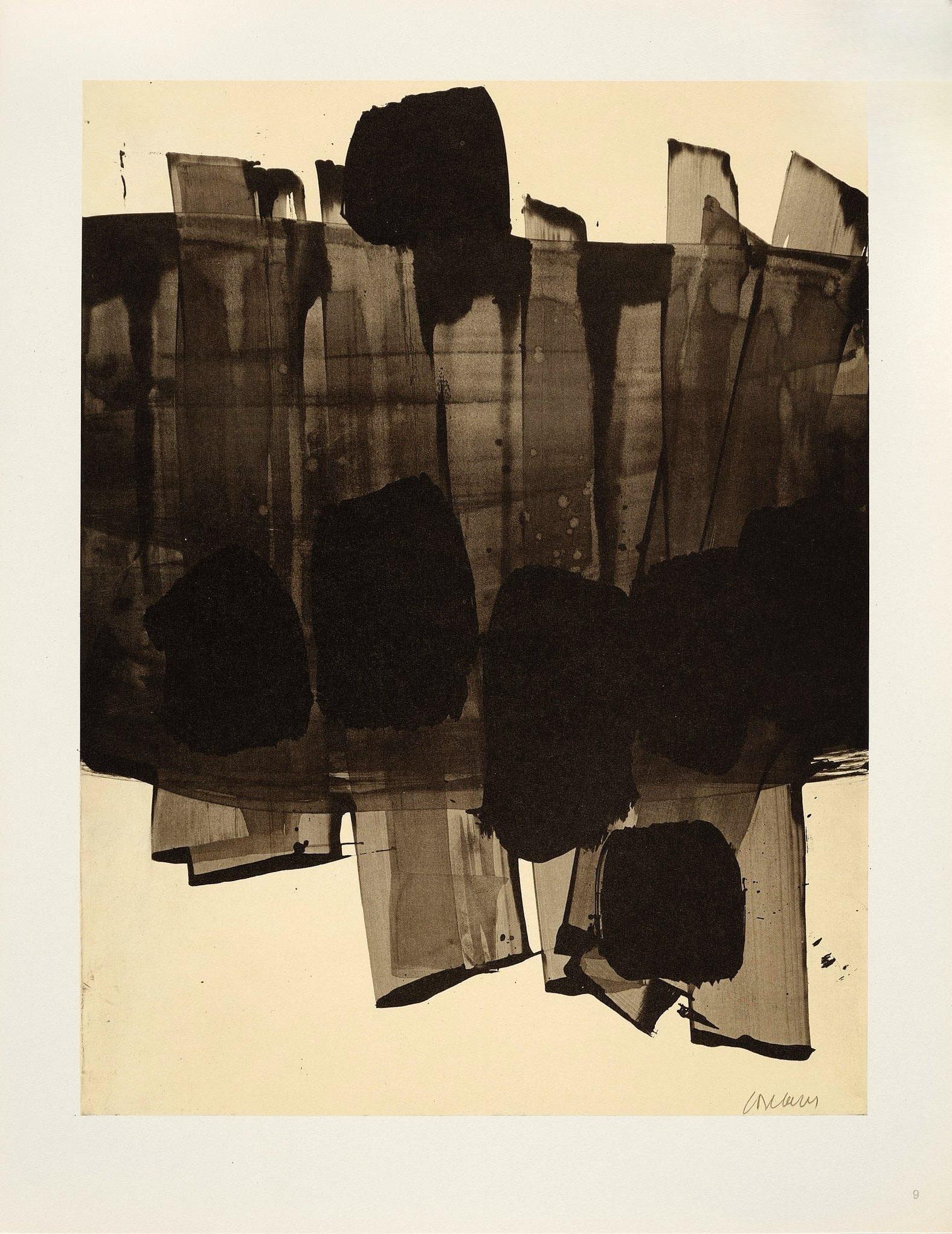 Soulages, Composition, Pierre Soulages, Peintres d'aujourd'hui (after) For Sale 4
