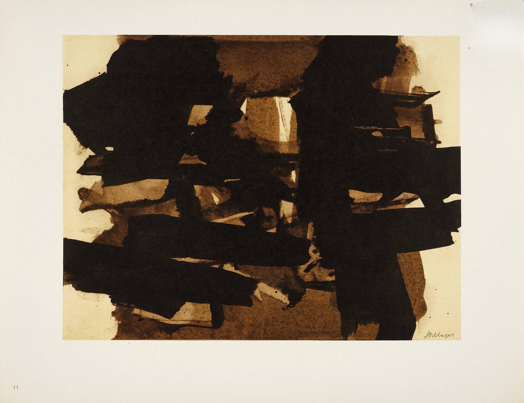Soulages, Composition, Pierre Soulages, Peintres d'aujourd'hui (after) For Sale 4