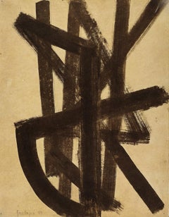 Vintage Soulages, Composition, Pierre Soulages, Peintres d'aujourd'hui (after)