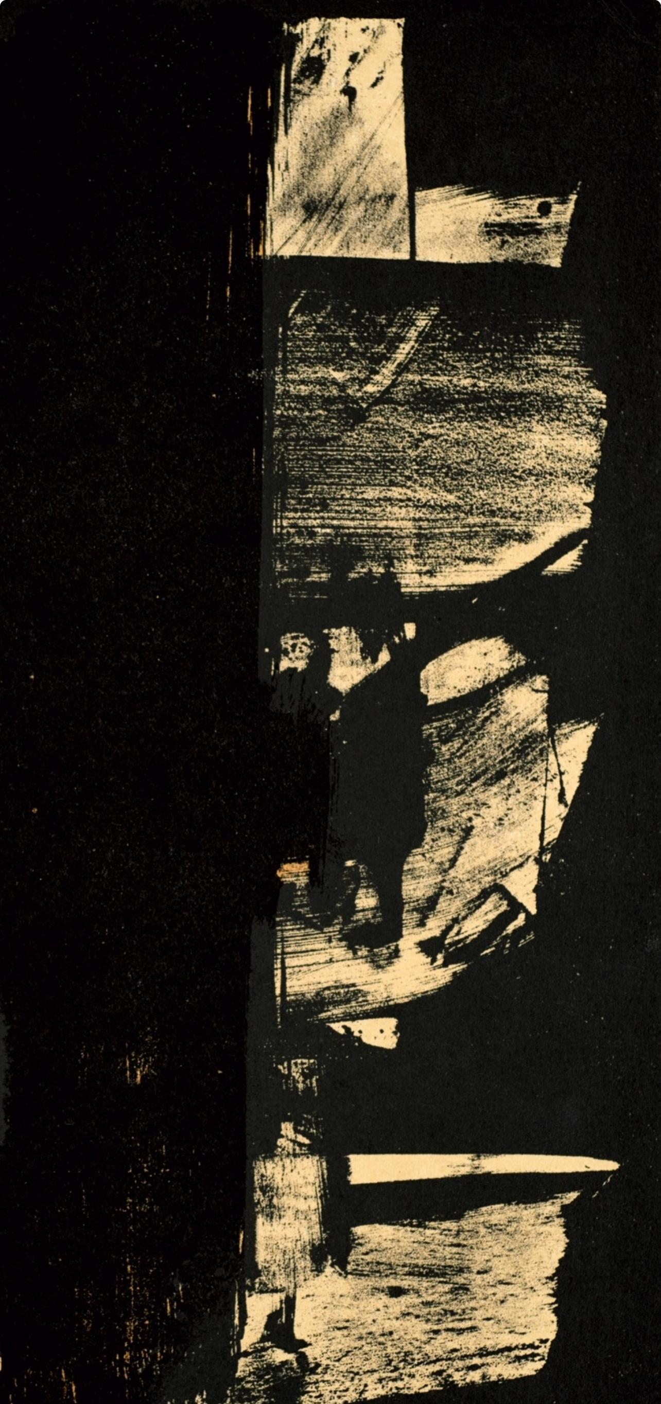 Soulages, Litografía n°9 (Rivière 9; Encrevé et Miessner 54) (después) - Print Moderno de Pierre Soulages