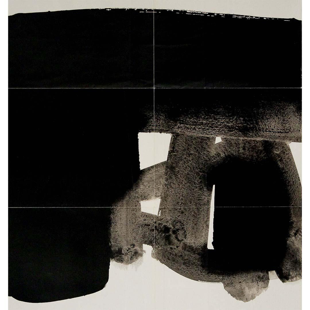 Il manifesto originale della mostra di Pierre Soulages del 1977 per 