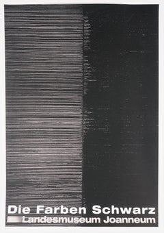 The Color Black (Die Farben Schwartz) - Original Screen Print (Catalog BNF#117) 