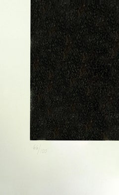 "Untitled" screenprint by artist Pierre Soulages from "Kinderstern" portfolio