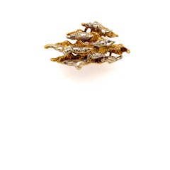 Pierre Sterlé, Paris 18 Karat Gold Clip-On Earrings