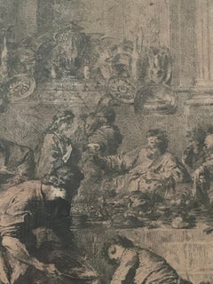 Pierre Subleyras le Meal at the Home of Simon the Pharisee, gravé, 18e