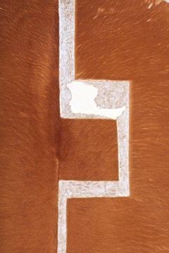 Pierre Székely "Le Couple" Cow Skin Tapestry Unique Original Piece, 1978