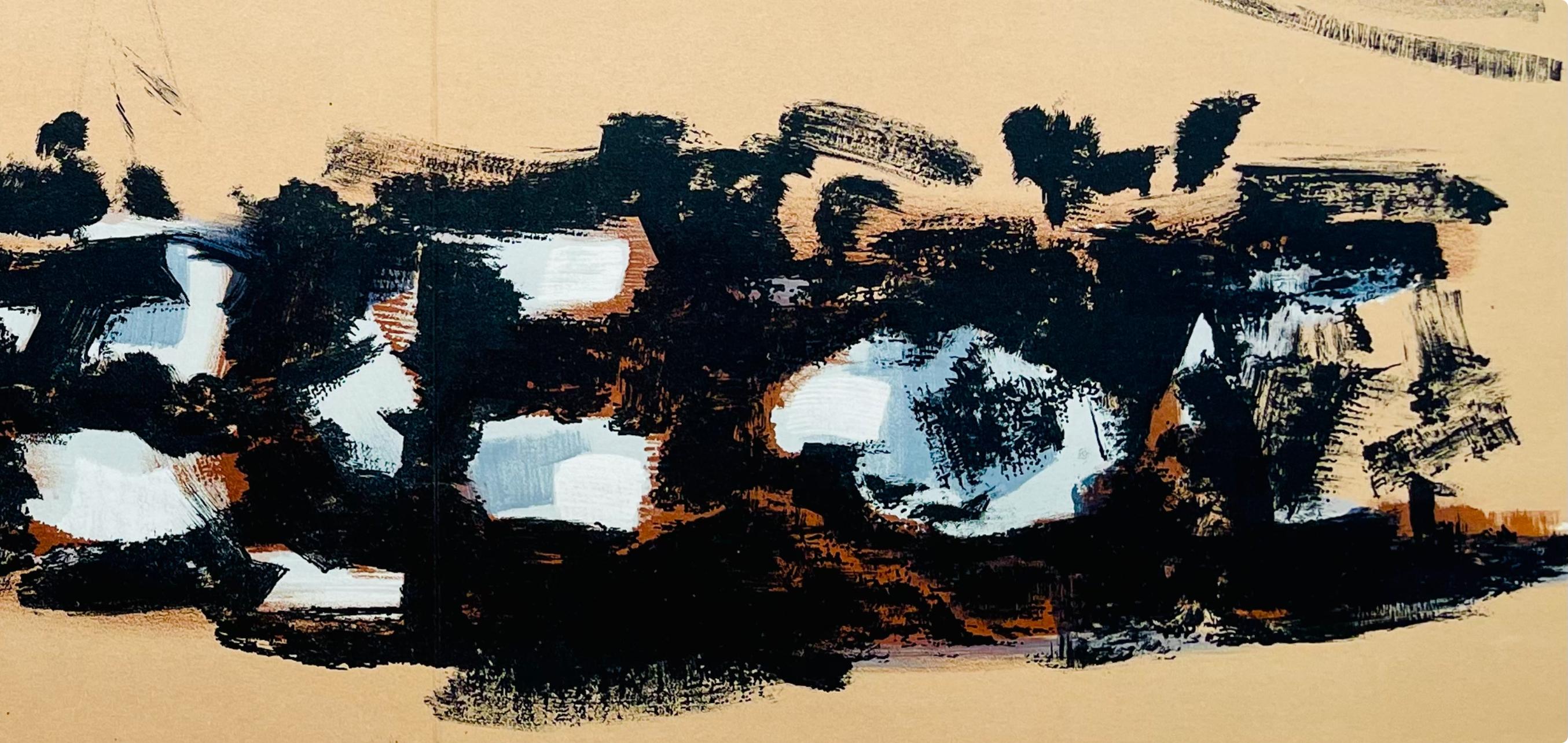 Tal-Coat, Composition, Derrière le miroir (after) - Print by Pierre Tal-Coat