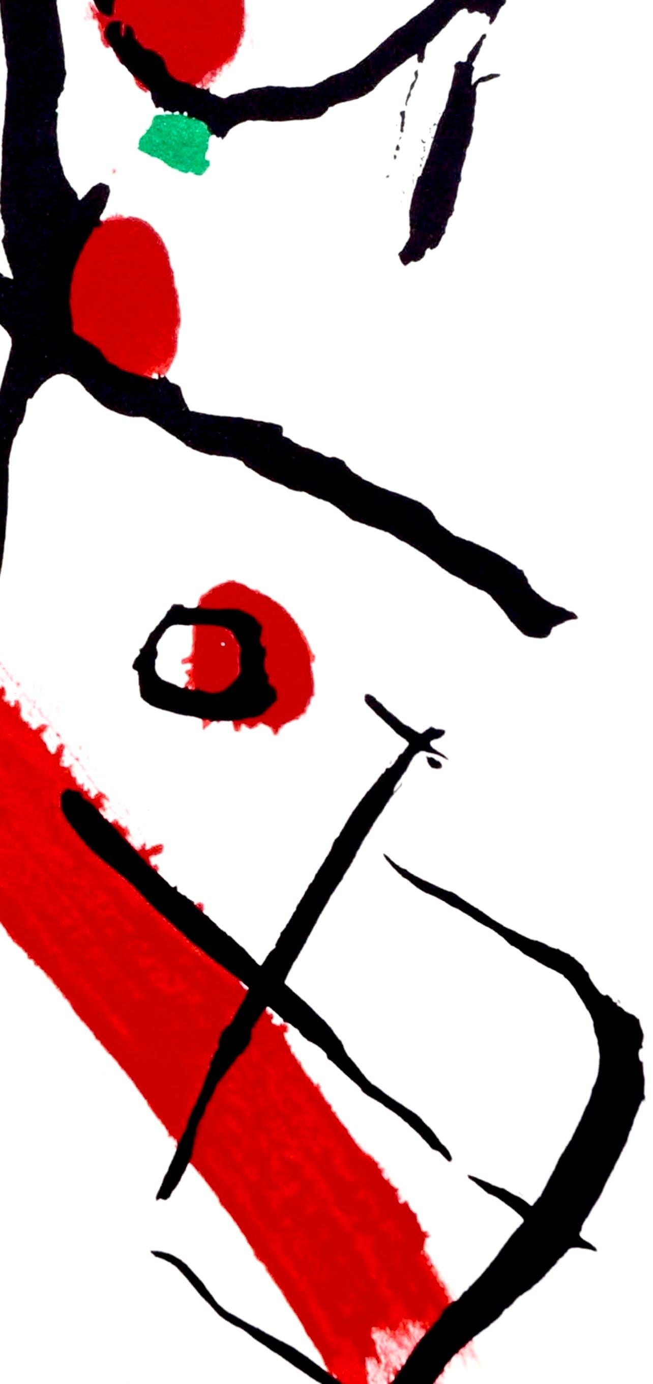 Tal-Coat, Zusammenstellung, Derrière le miroir (nach) (Rot), Landscape Print, von Pierre Tal-Coat