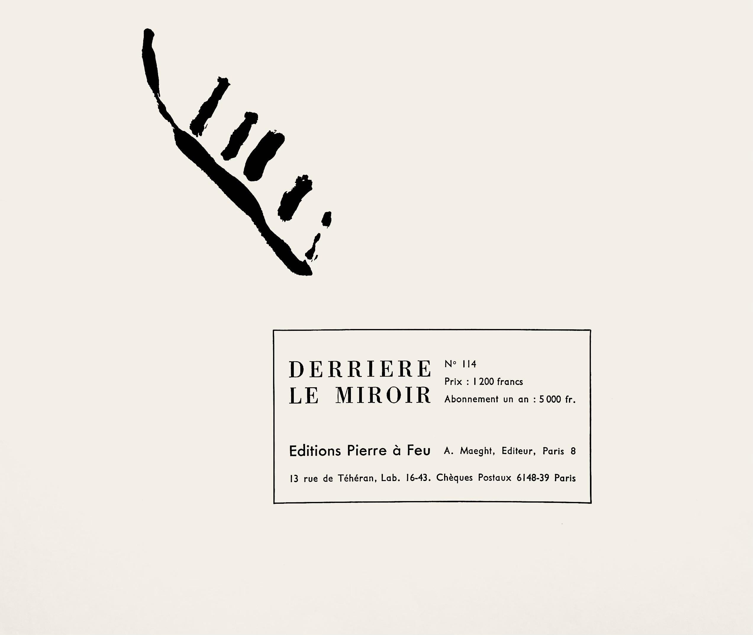 Tal-Coat, Composition, Derrière le miroir (after) For Sale 1