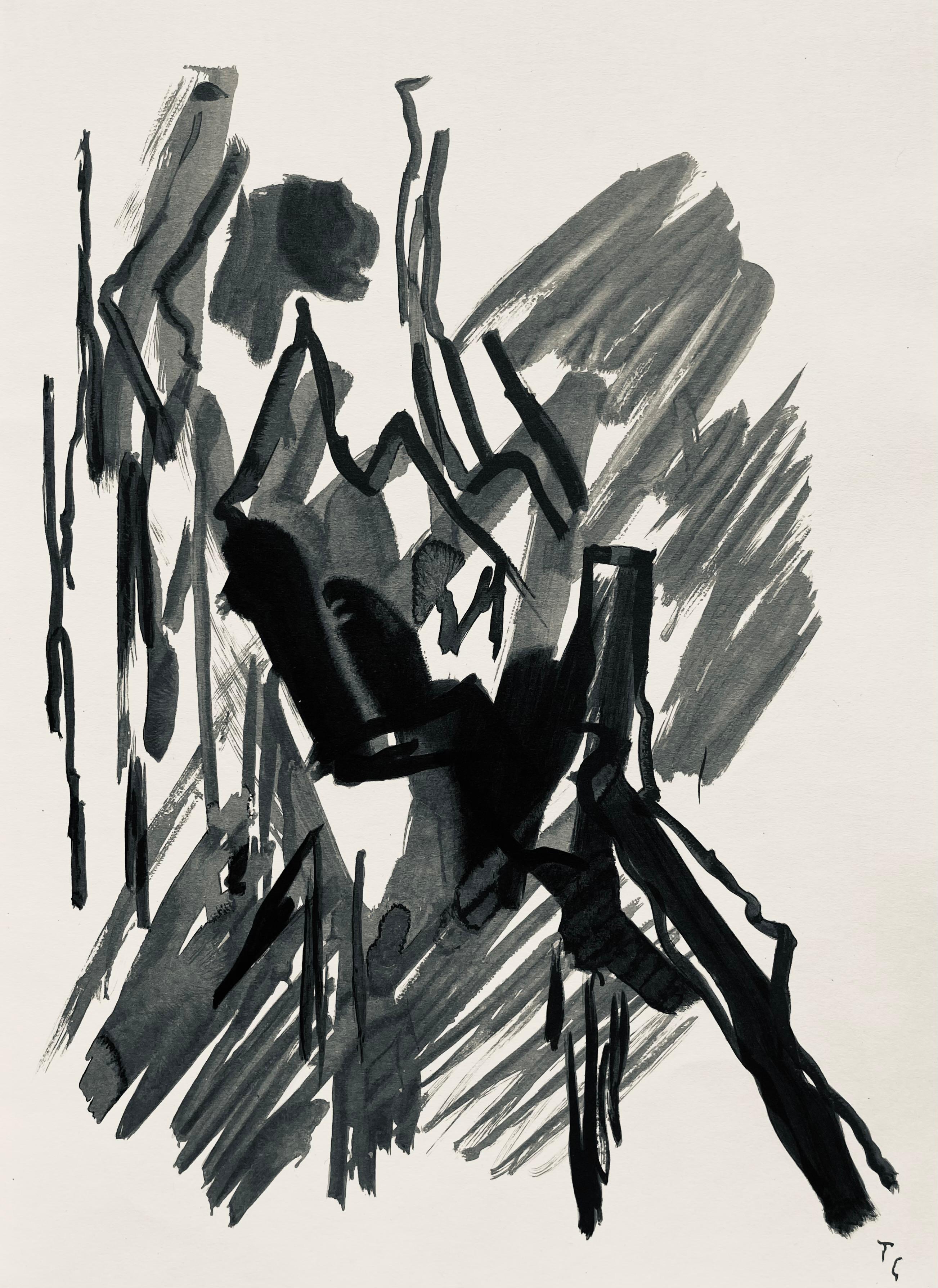 Pierre Tal-Coat Abstract Print - Tal-Coat, Composition, Derrière le miroir (after)