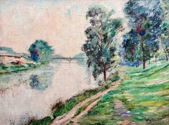 'La Seine à Paris' by Pierre Thevenet (Bruges 1870 – 1937 Brussels)
