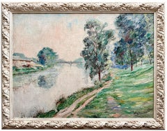 'La Seine à Paris' by Pierre Thevenet (Bruges 1870 – 1937 Brussels)