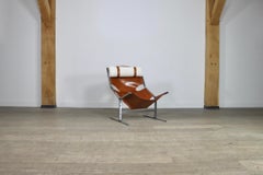 Pierre Thielen Lounge Chair In Cognac Leather, Metz & Co, 1960s