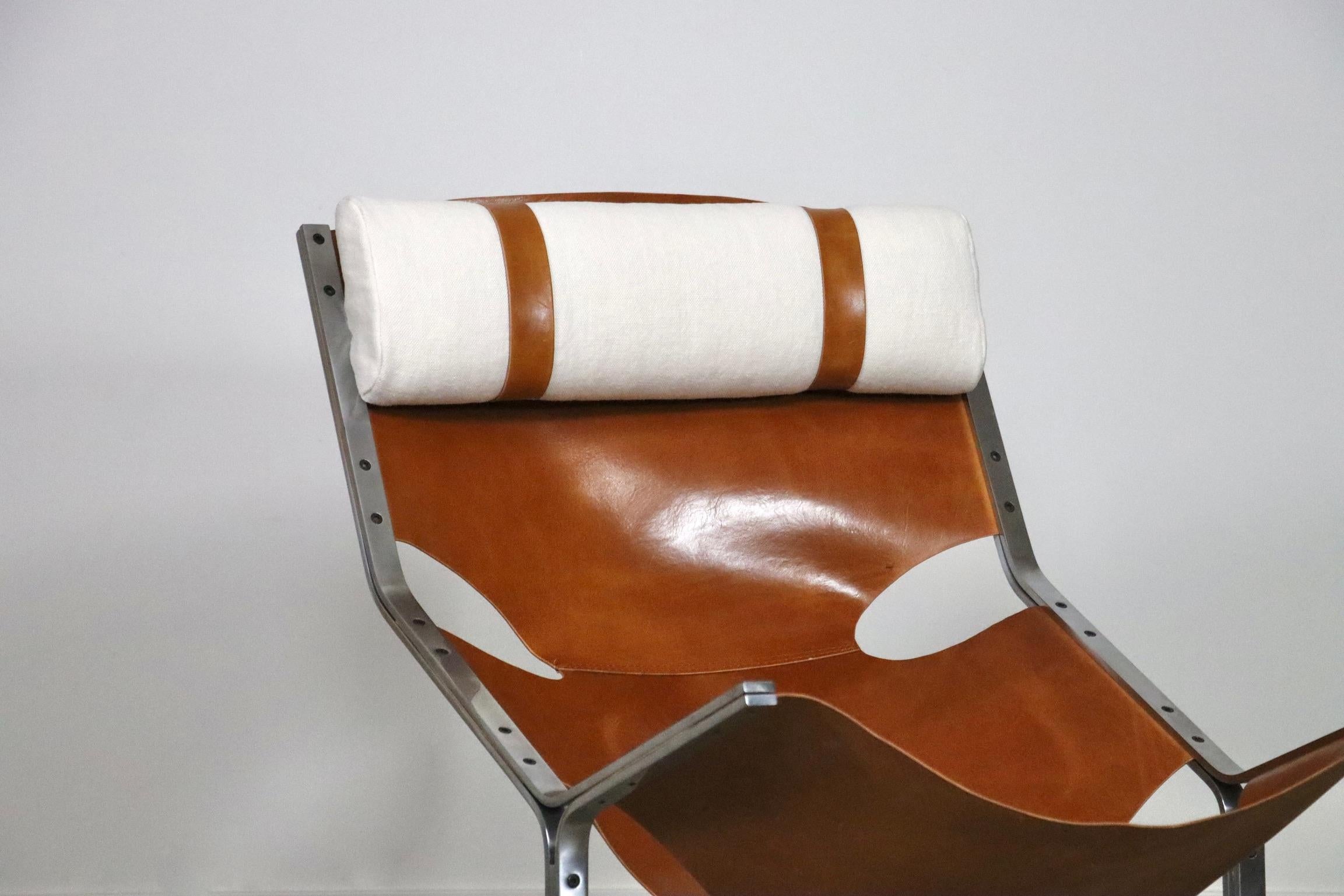 Pierre Thielen Lounge Chair In Cognac Leather, Metz & Co, 1960s In Excellent Condition In ABCOUDE, UT