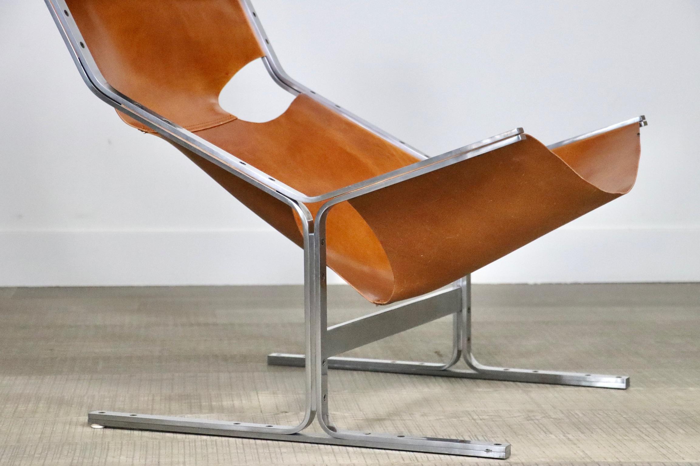 Pierre Thielen Lounge Chair In Cognac Leather, Metz & Co, 1960s 1