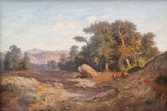 French Landscape painting Mountain Alps Academic Attributed to THUILLIER 19th