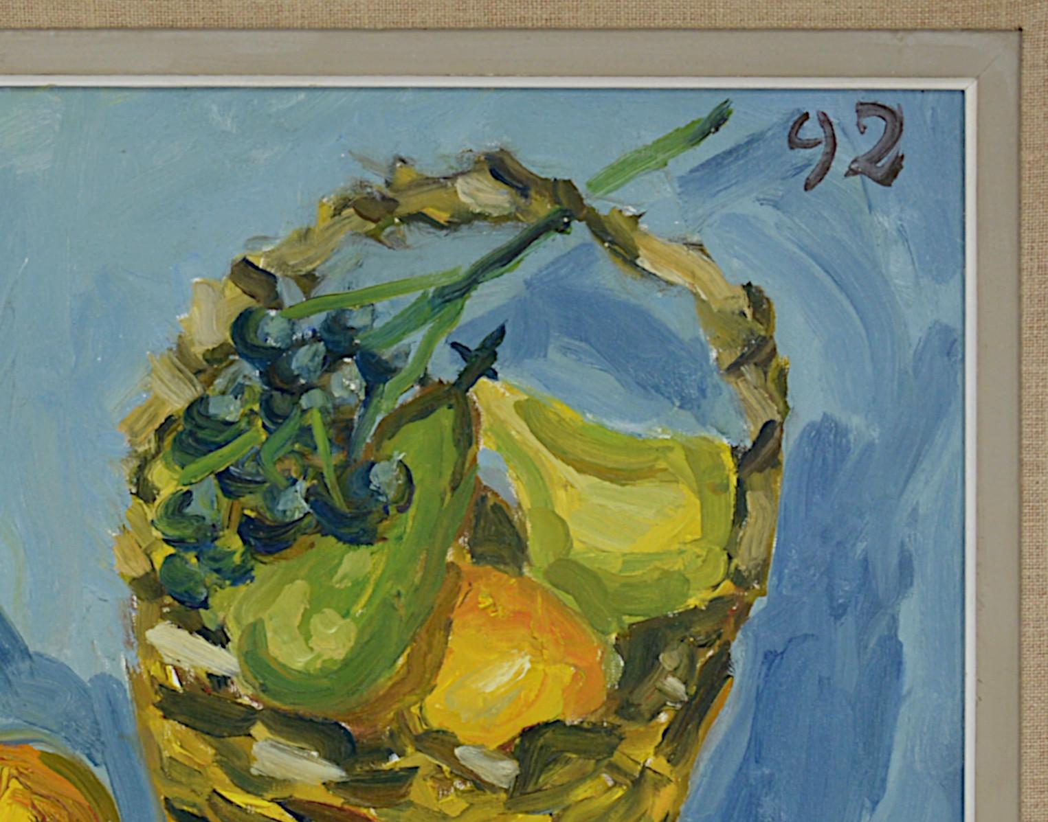 Pierre TROFIMOFF, Bodegón con cesta, Óleo sobre lienzo, 1992 en venta 1