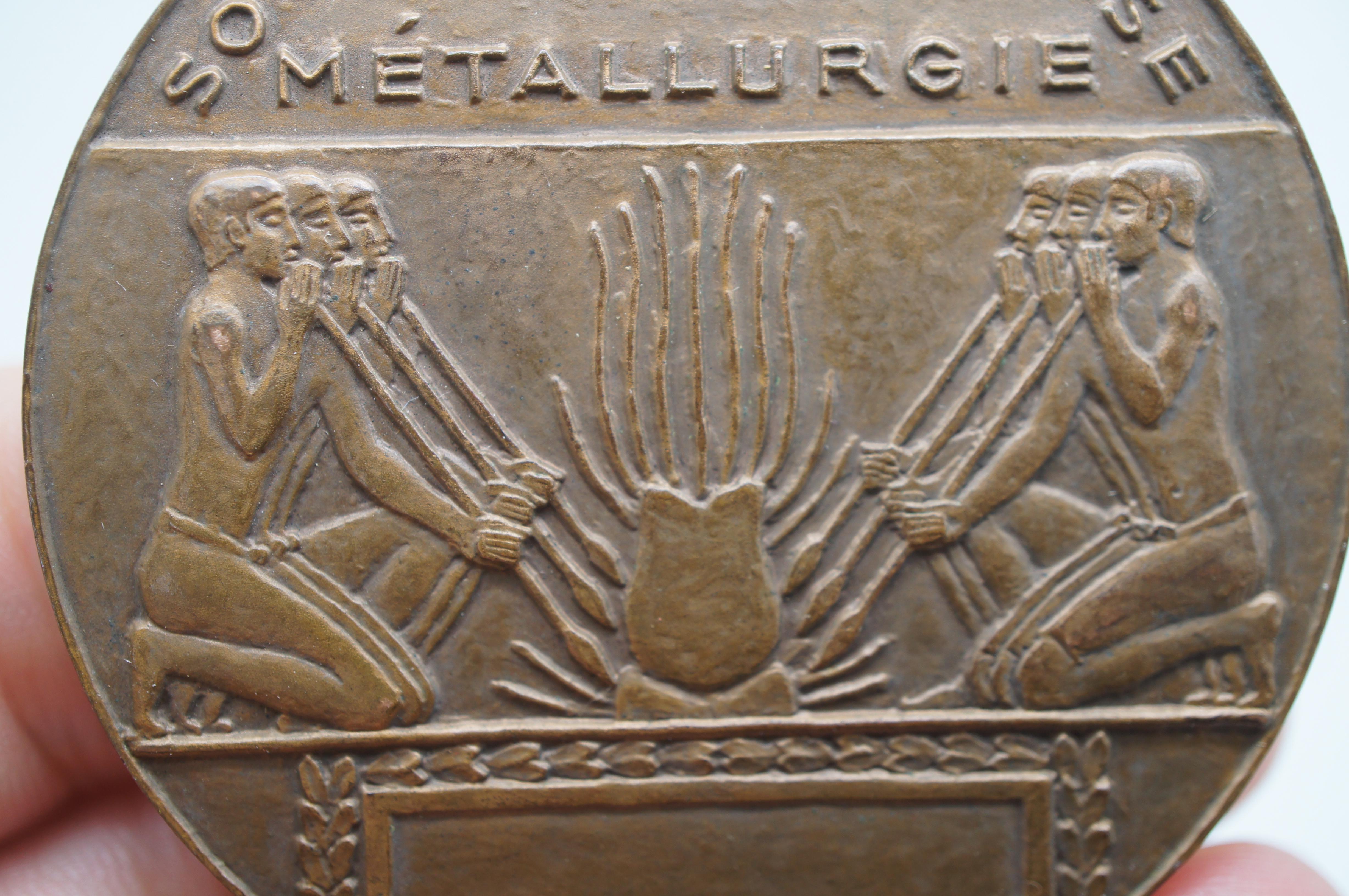 Pierre Turin Societe Francaise de Metallurgie Bronze-Preismedaille Paris Frankreich 2