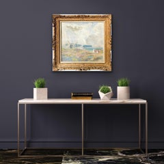 Tableau impressionniste "Paysage au Moulin" - Paysage Mill