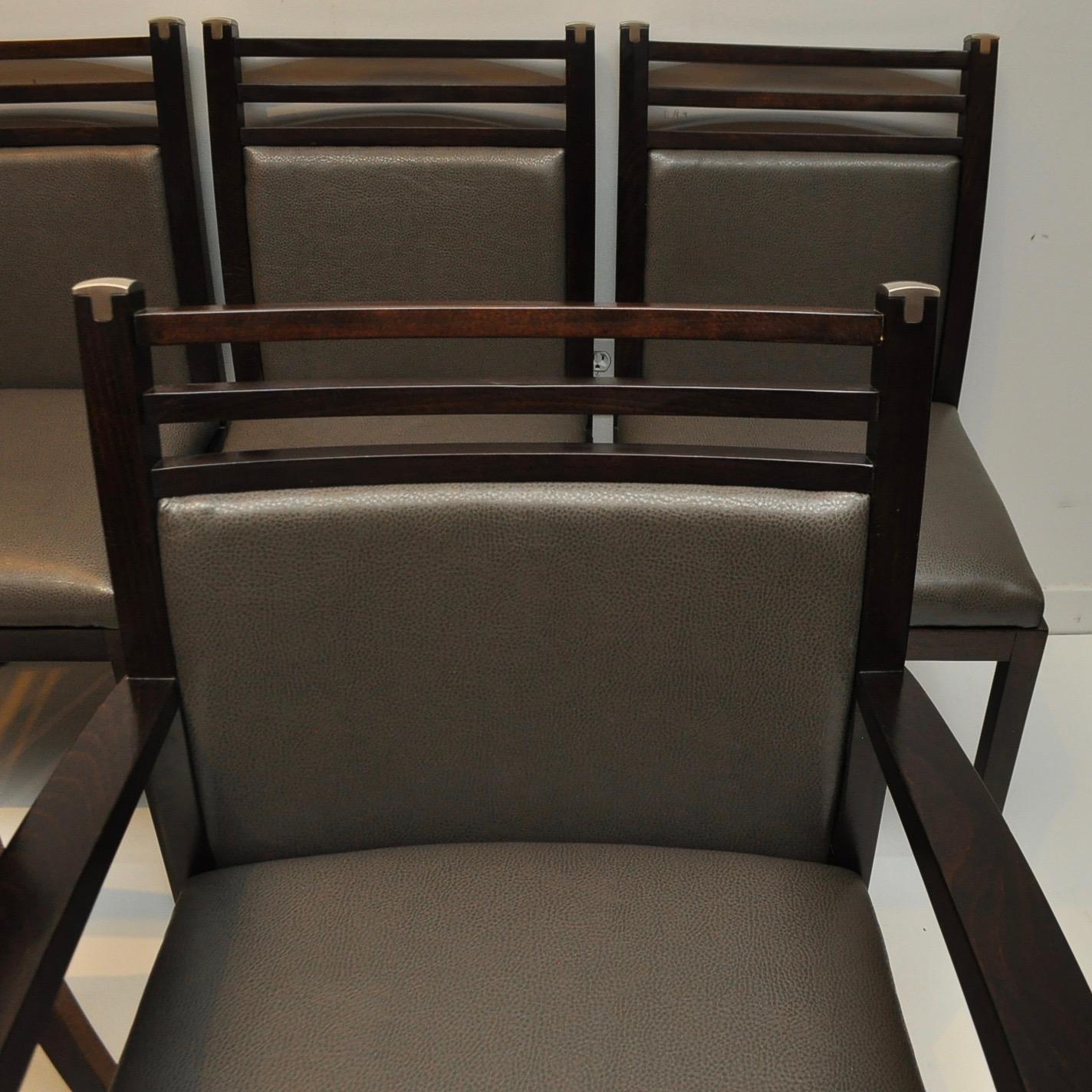 Pierre Vandel Dining Chairs In Good Condition In New London, CT