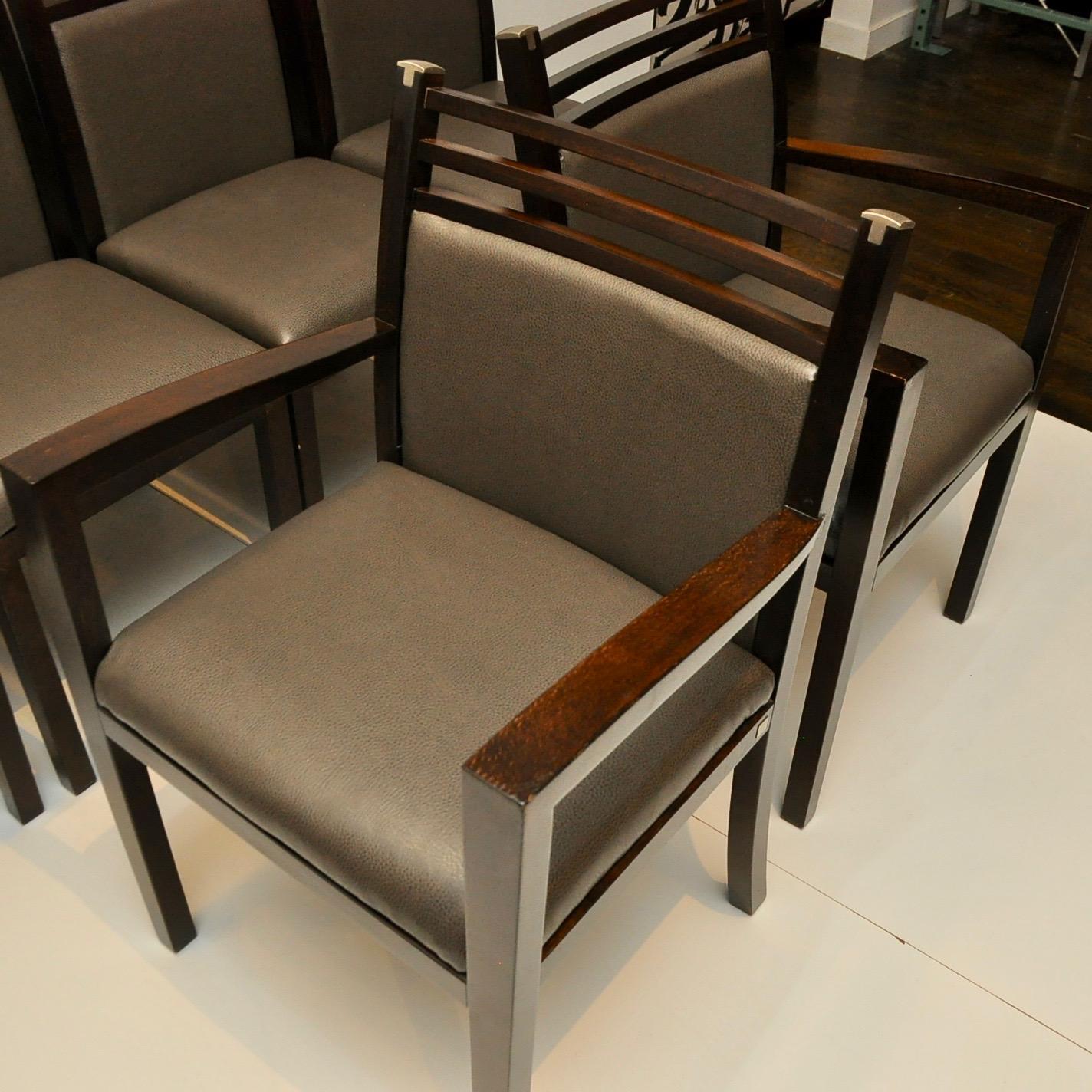 Naugahyde Pierre Vandel Dining Chairs
